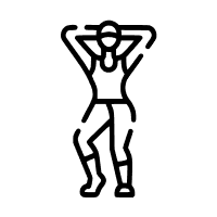 Stylish dance pose drawing